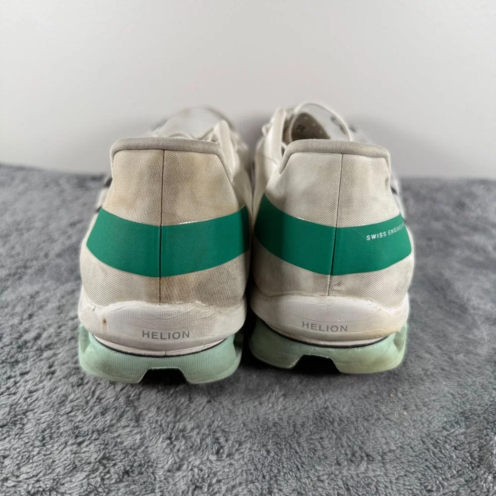 On Running Cloudboom Echo Shoes Mens 9 White Green Helion CloudTec Sneaker